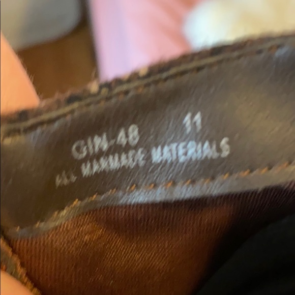 Bertinni Brown Plaid Heeled Booties Sz 11 - Picture 5 of 5